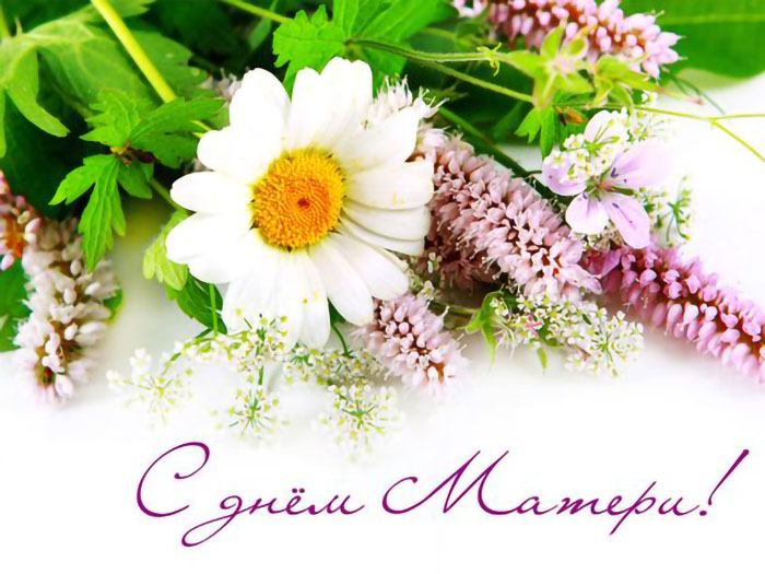 Красивые открытки на День матери с цветами
