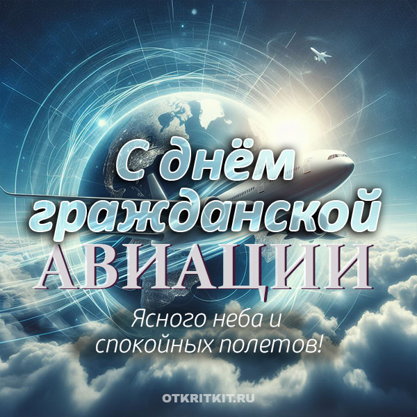 Международный день гражданской авиации - открытки на WhatsApp, Viber, в Одноклассники