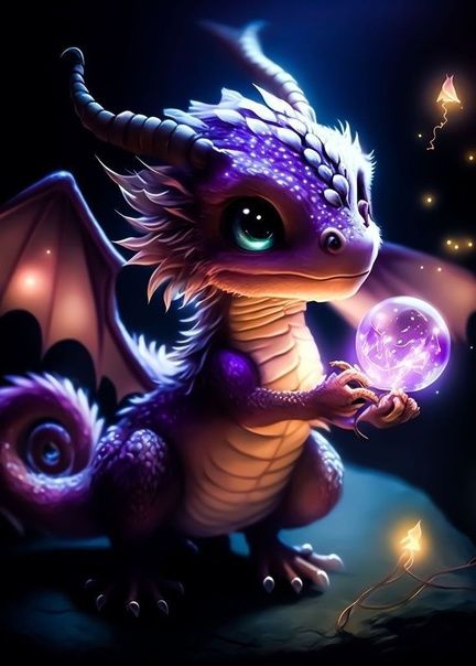 Волшебные драконы и дракончики на картинках